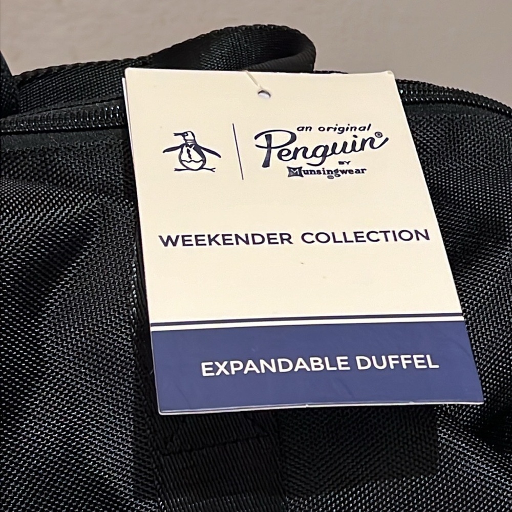 Penguin Black Weekender Collection Expandable Duffel Bag - Picture 6 of 12